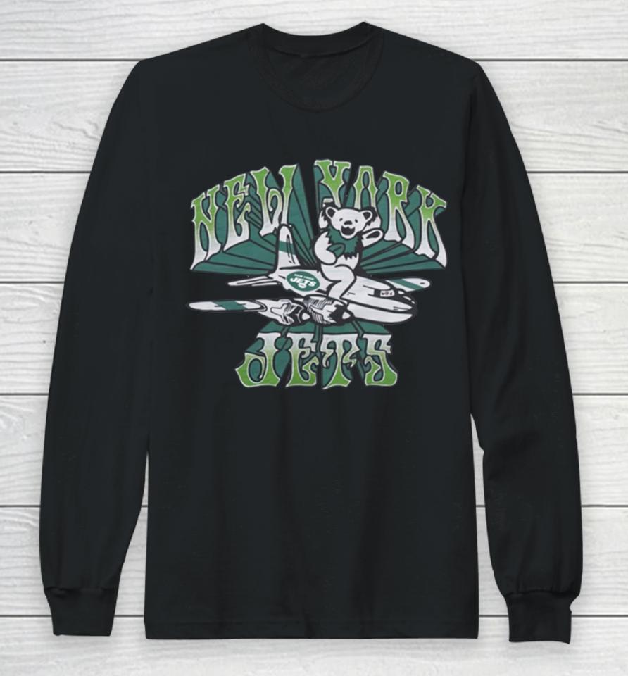 2022 Homage Nfl X Grateful Dead X Newyork Jets Long Sleeve T-Shirt