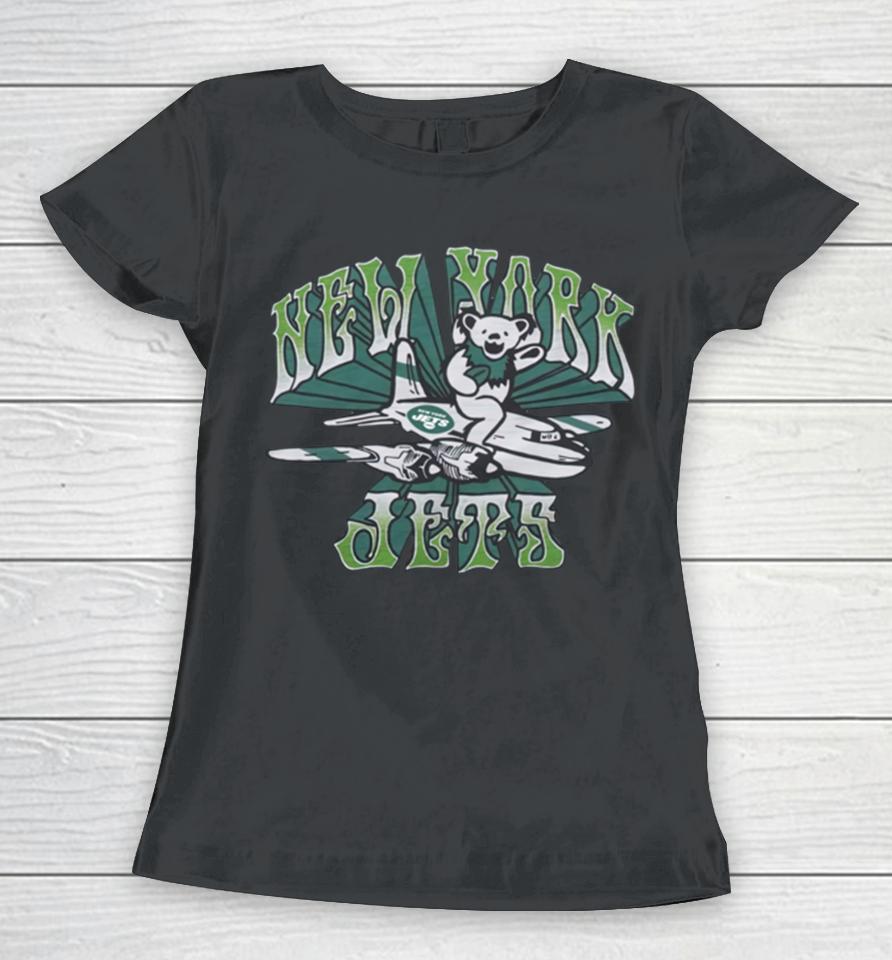 2022 Homage Nfl X Grateful Dead X Newyork Jets Women T-Shirt
