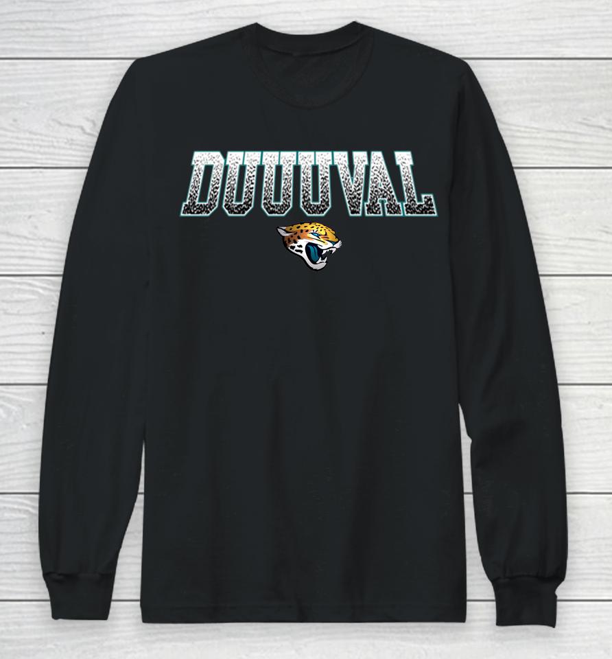 2022 Jacksonville Jaguars Fanatics Branded Black Big And Tall Duuuval Statement Long Sleeve T-Shirt