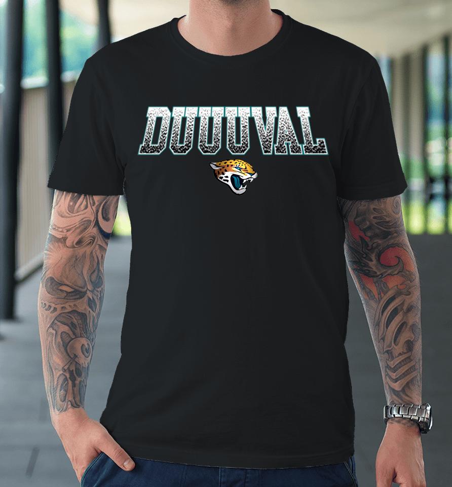 2022 Jacksonville Jaguars Fanatics Branded Black Big And Tall Duuuval Statement Premium T-Shirt