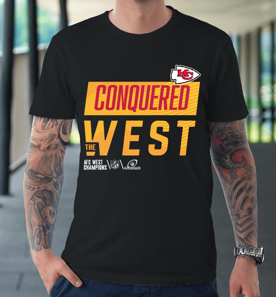 2022 Kansas City Chiefs Afc West Division Champions Locker Room Trophy Collection Premium T-Shirt
