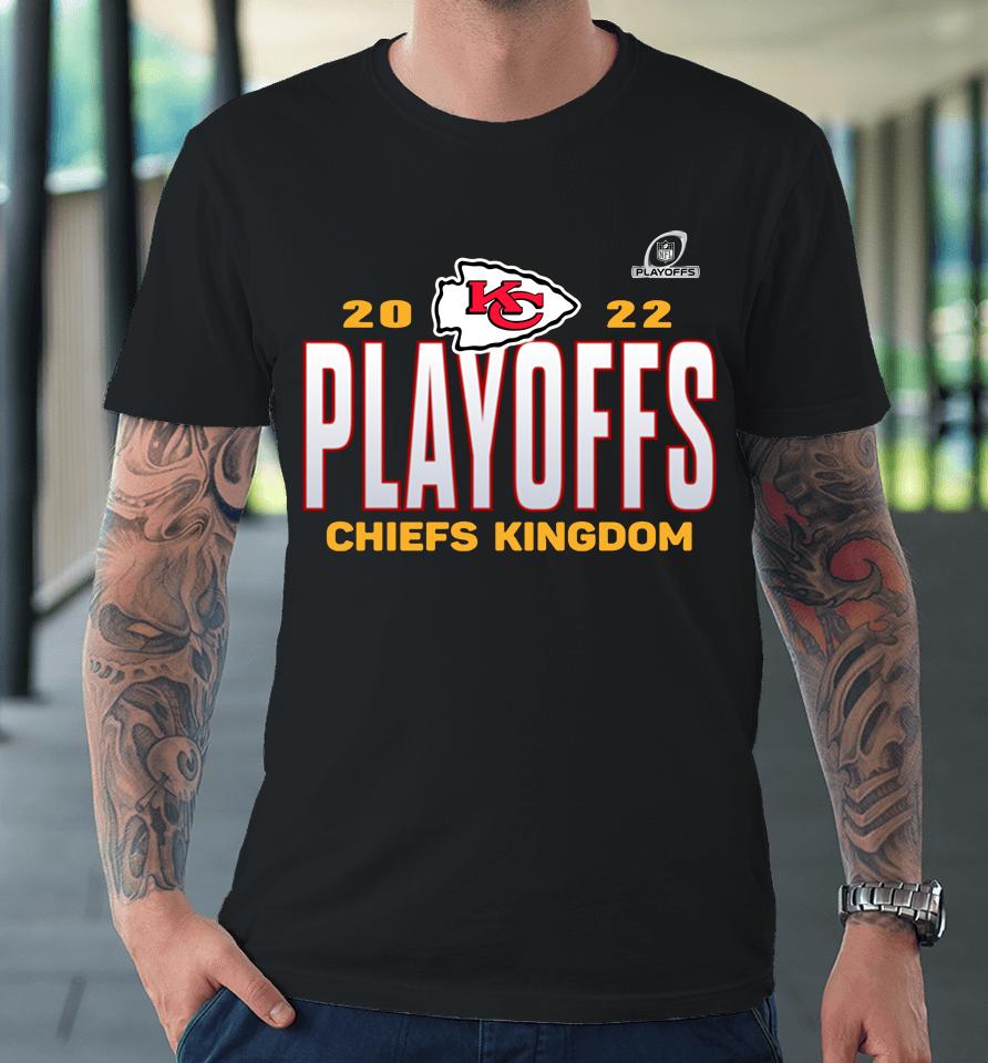 2022 Kansas City Chiefs Playoffs Our Time Chefs Kingdom Black Premium T-Shirt