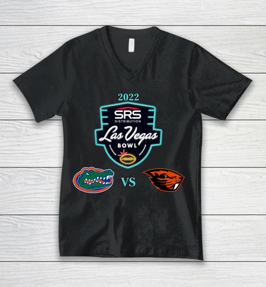 2022 Las Vegas Bowl Oregon State Beavers Vs Florida Gators Unisex V-Neck T-Shirt