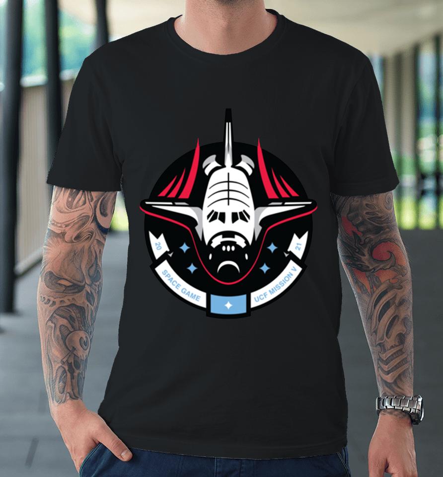 2022 Men's White Ucf Knights Space Game Mission Logo Premium T-Shirt