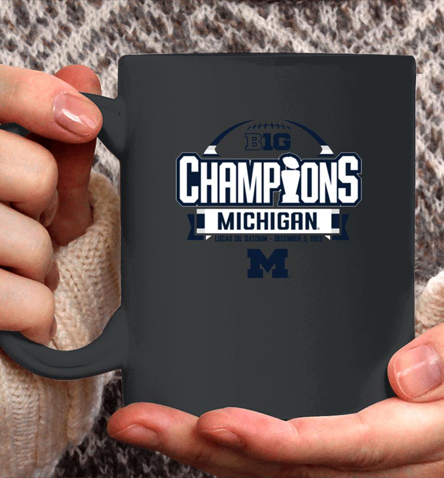 2022 Michigan Wolverines Men's Basketball Big Ten Championship Coffee Mug