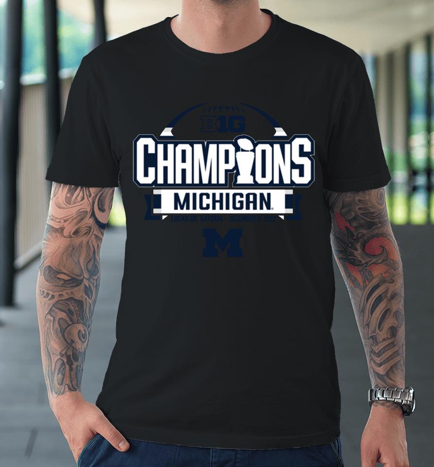 2022 Michigan Wolverines Men's Basketball Big Ten Championship Premium T-Shirt