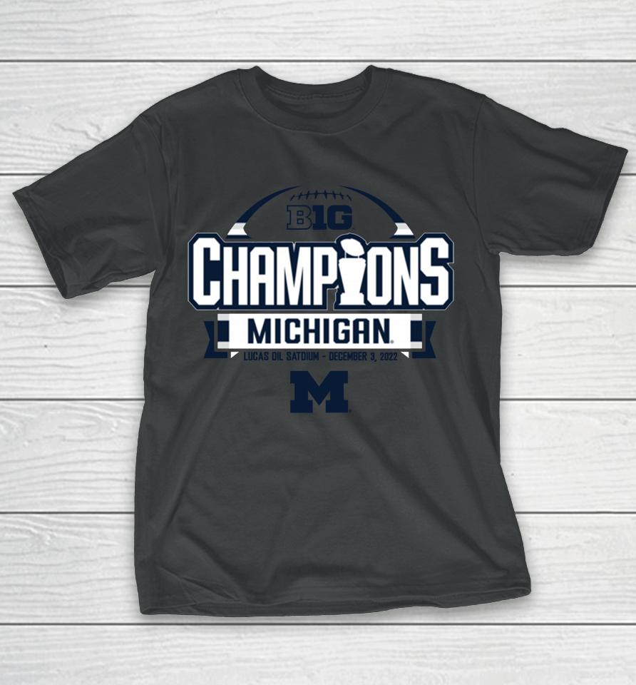 2022 Michigan Wolverines Men's Basketball Big Ten Championship T-Shirt