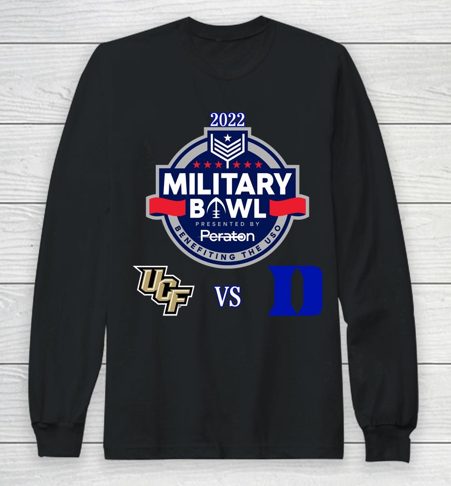 2022 Military Bowl Central Florida Knights Vs The Duke Blue Devils Long Sleeve T-Shirt