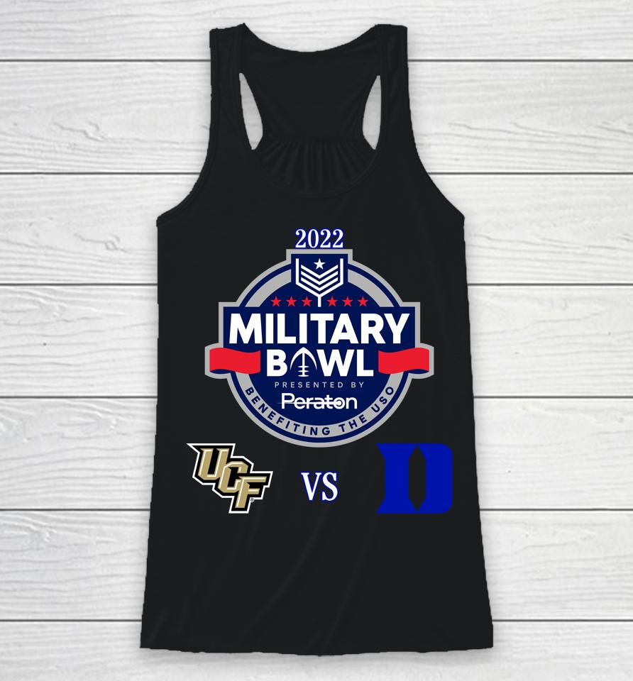 2022 Military Bowl Central Florida Knights Vs The Duke Blue Devils Racerback Tank