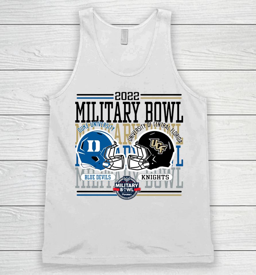 2022 Military Bowl Dueling Helmets Duke's Blue Devils Vs Ufc Knights Adult Unisex Tank Top