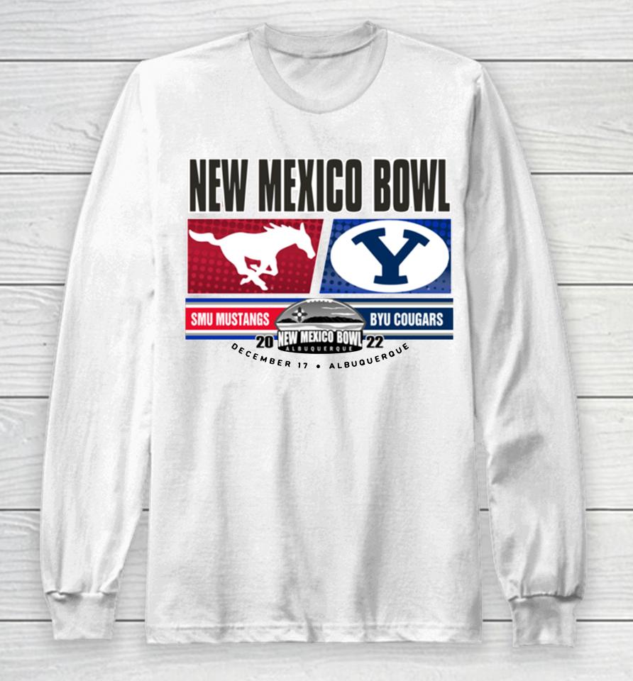 2022 New Mexico Bowl Byu Cougars Matchup Logo Long Sleeve T-Shirt