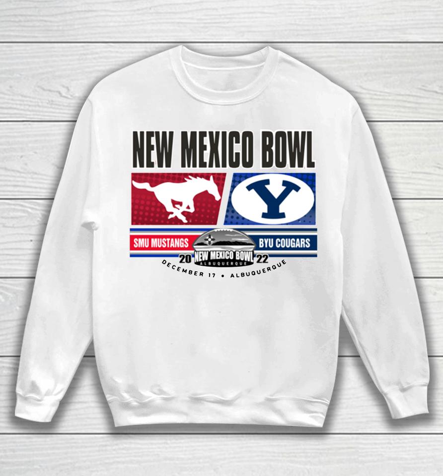 2022 New Mexico Bowl Byu Cougars Matchup Logo Sweatshirt