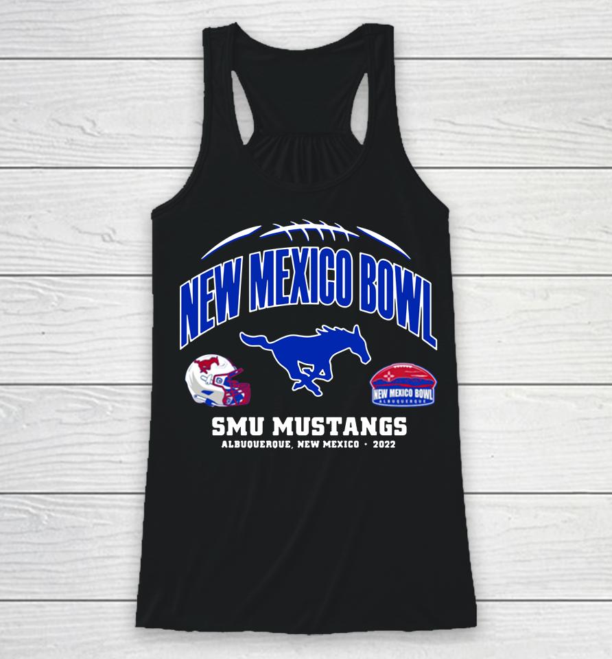 2022 New Mexico Bowl Smu Mustangs Red Racerback Tank