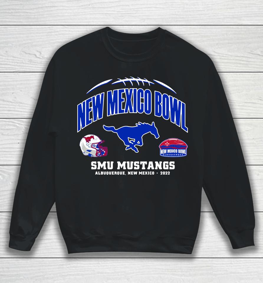 2022 New Mexico Bowl Smu Mustangs Red Sweatshirt