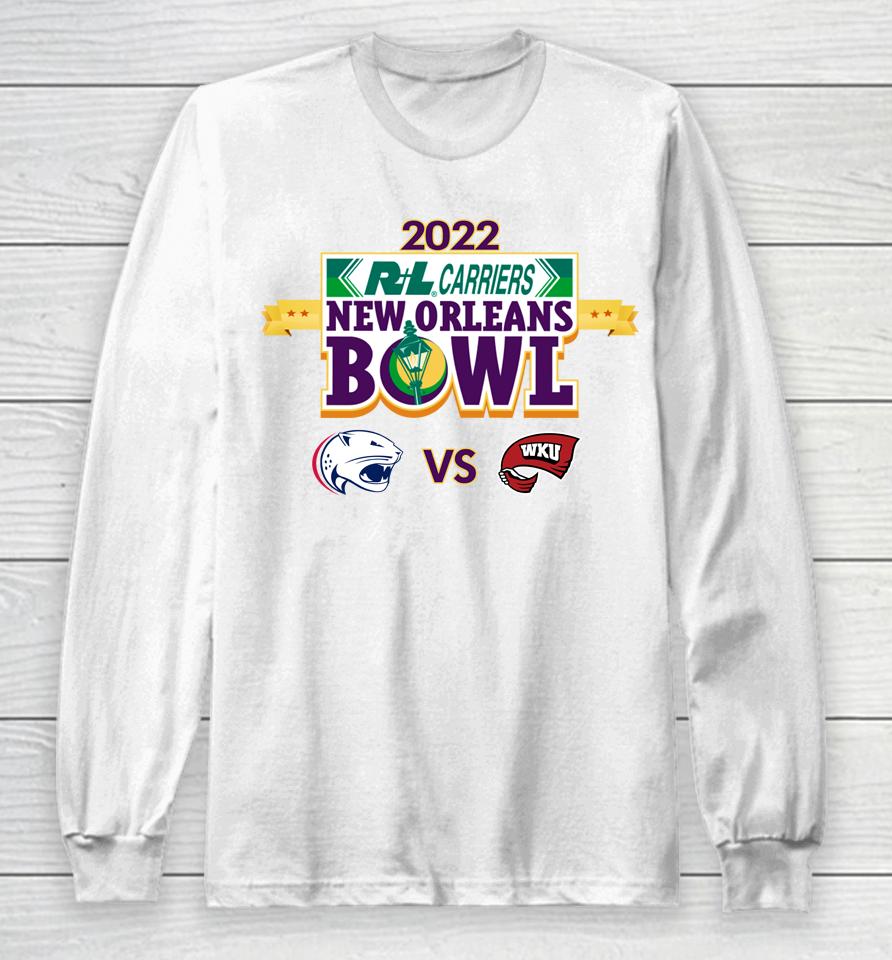 2022 New Orleans Bowl Shirt Western Ky Vs South Alabama Long Sleeve T-Shirt