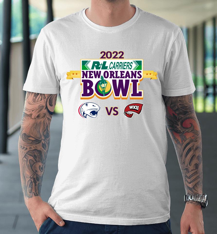 2022 New Orleans Bowl Shirt Western Ky Vs South Alabama Premium T-Shirt