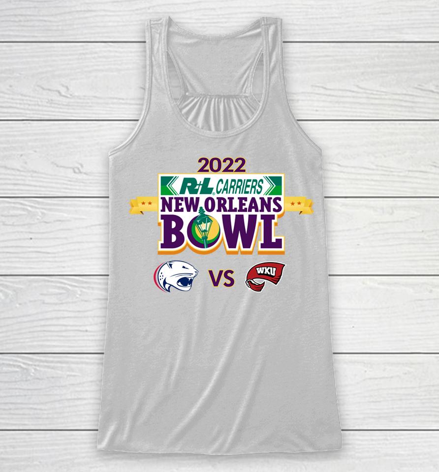 2022 New Orleans Bowl Shirt Western Ky Vs South Alabama Racerback Tank