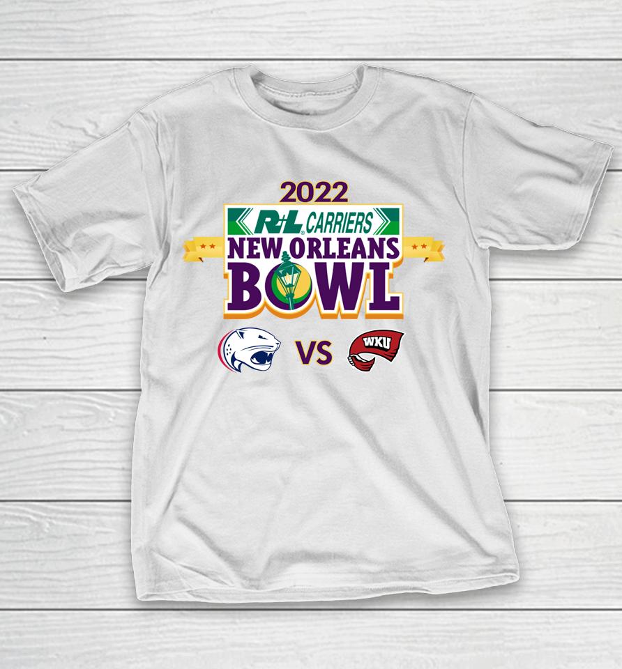 2022 New Orleans Bowl Shirt Western Ky Vs South Alabama T-Shirt