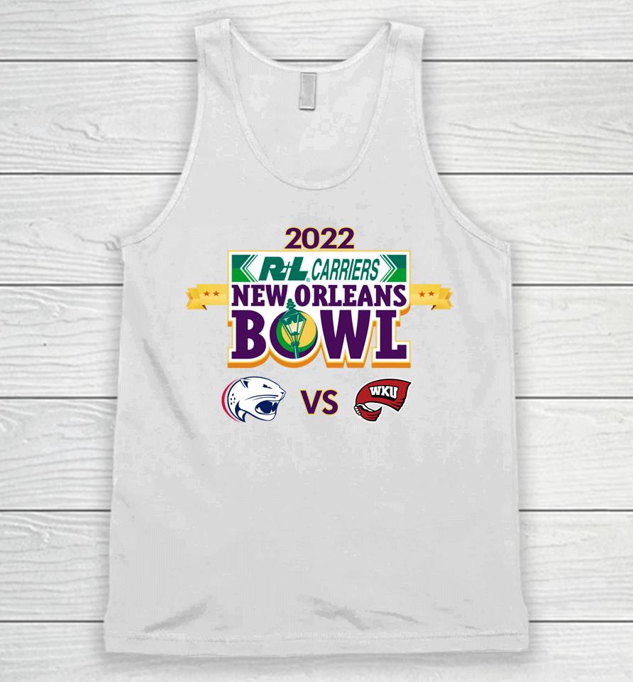 2022 New Orleans Bowl Shirt Western Ky Vs South Alabama Unisex Tank Top