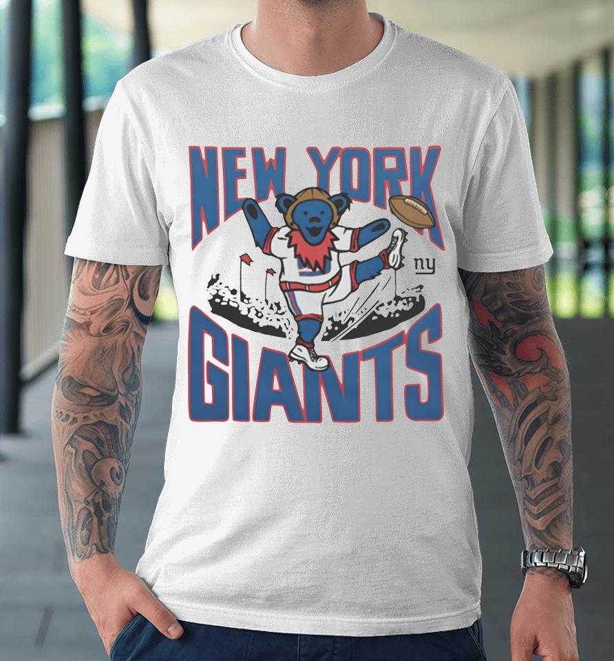 2022 Nfl X Grateful Dead X New York Giants Logo Premium T-Shirt