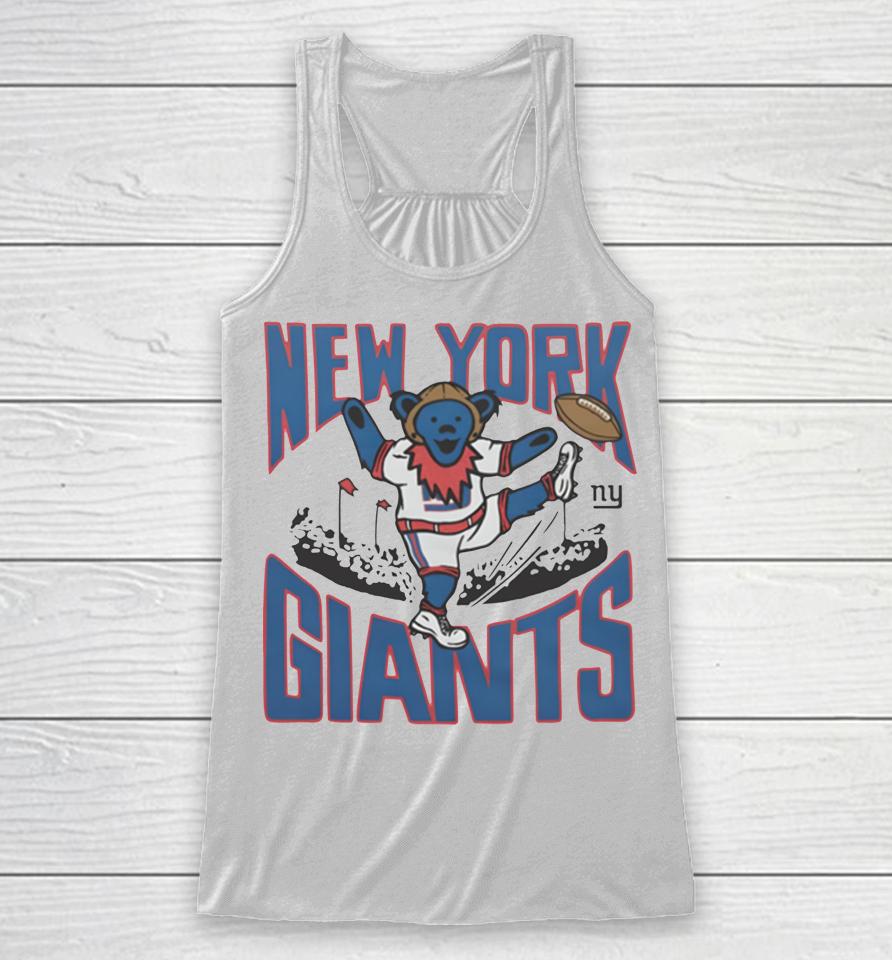 2022 Nfl X Grateful Dead X New York Giants Logo Racerback Tank