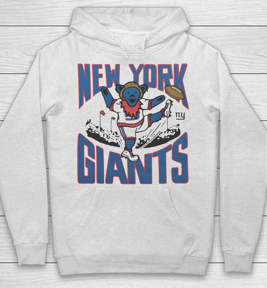 2022 Nfl X Grateful Dead X New York Giants Logo Hoodie