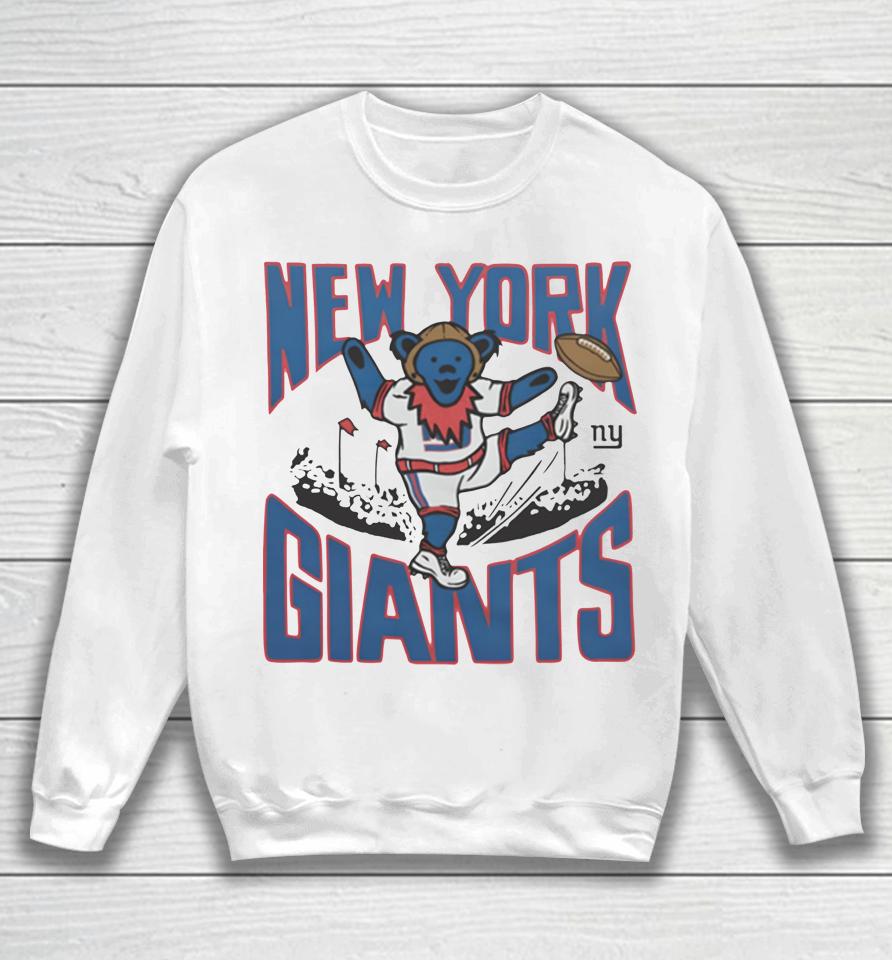 2022 Nfl X Grateful Dead X New York Giants Logo Sweatshirt