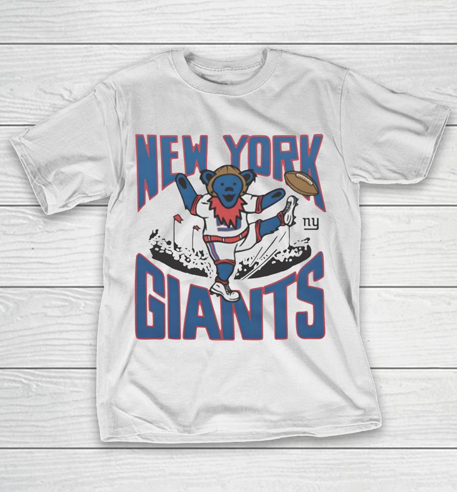 2022 Nfl X Grateful Dead X New York Giants Logo T-Shirt