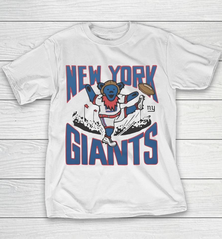 2022 Nfl X Grateful Dead X New York Giants Logo Youth T-Shirt