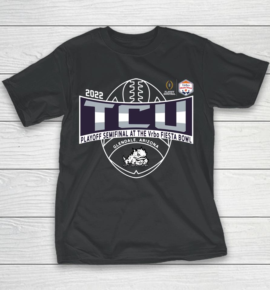 2022 Tcu Horned Frogs Playoff Semifinal Bound Rally House Youth T-Shirt