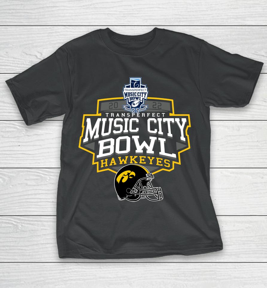 2022 Transperfect Music City Bowl Iowa T-Shirt