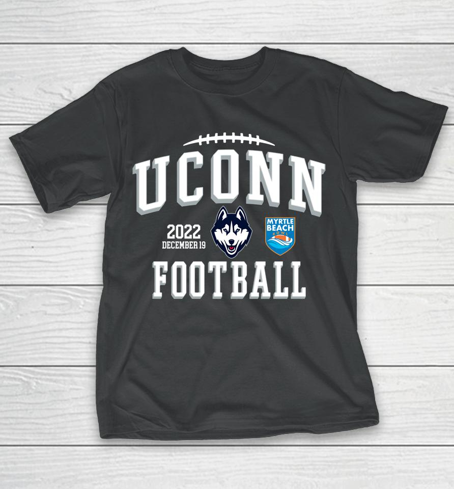 2022 Uconn Huskies Myrtle Beach Bowl Single Team T-Shirt