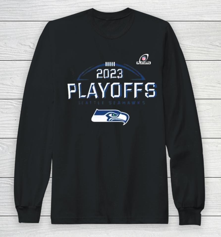2023 2024 Nfl Playoffs Seattle Seahawks Logo Long Sleeve T-Shirt