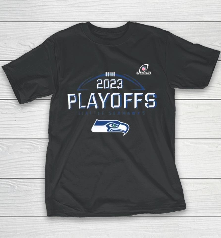 2023 2024 Nfl Playoffs Seattle Seahawks Logo Youth T-Shirt