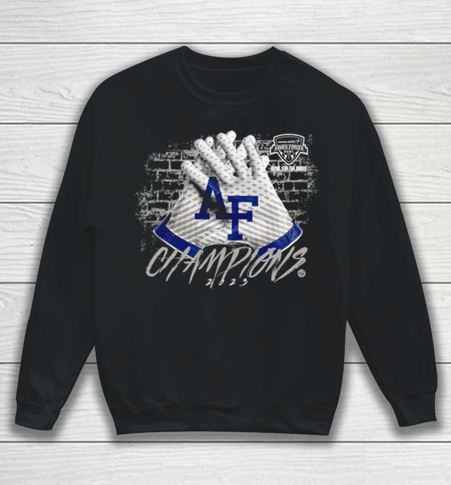 2023 Armed Forces Bowl Champions Air Force Falcons Football Graphic Sweatshirt