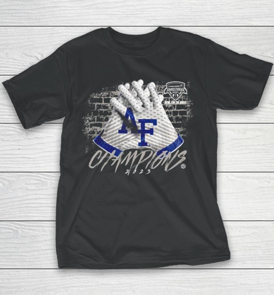 2023 Armed Forces Bowl Champions Air Force Falcons Football Graphic Youth T-Shirt
