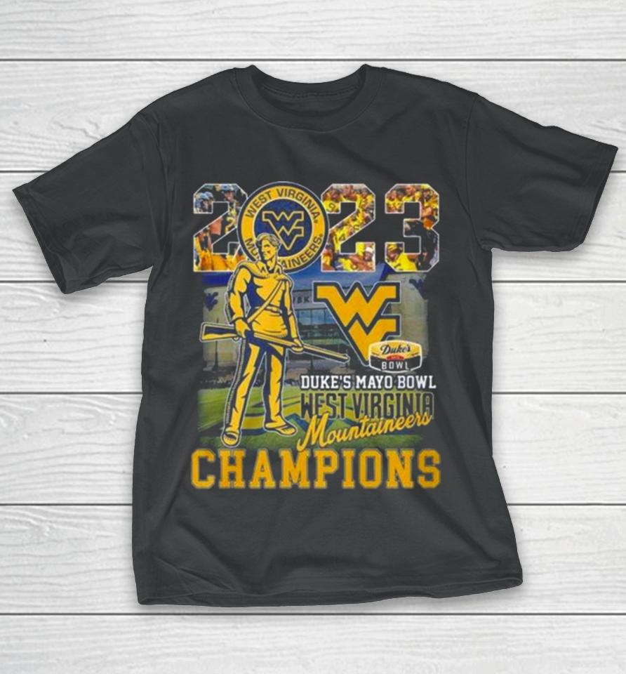 2023 Duke’s Mayo Bowl Champions West Virginia Mountaineers T-Shirt