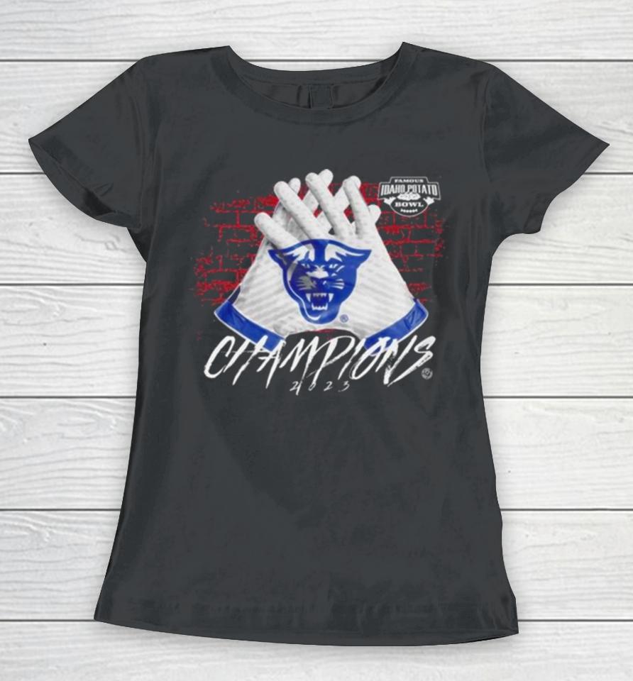 2023 Famous Idaho Potato Bowl Georgia State Champions Women T-Shirt