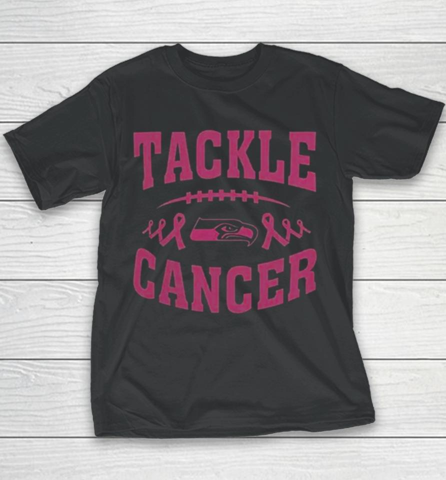 2023 Football Seattle Seahawks Tackle Breast Cancer Youth T-Shirt