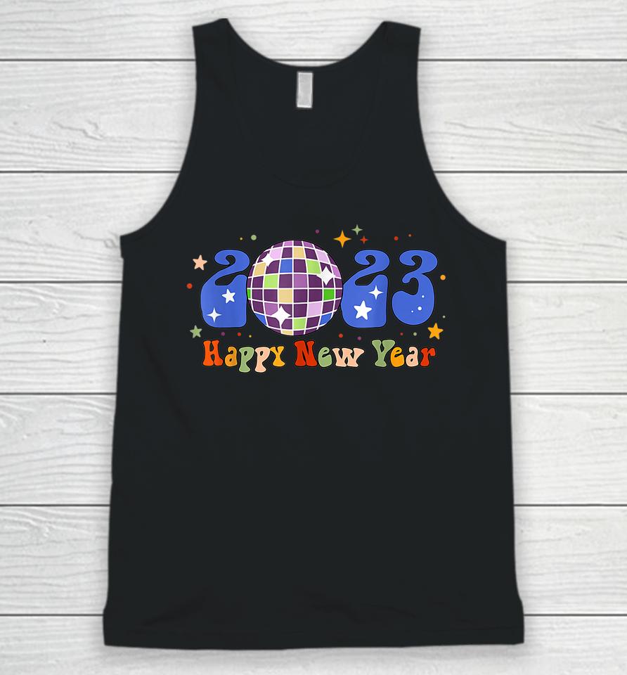 2023 Happy New Year Disco New Years Eve Party Hello 2023 Unisex Tank Top
