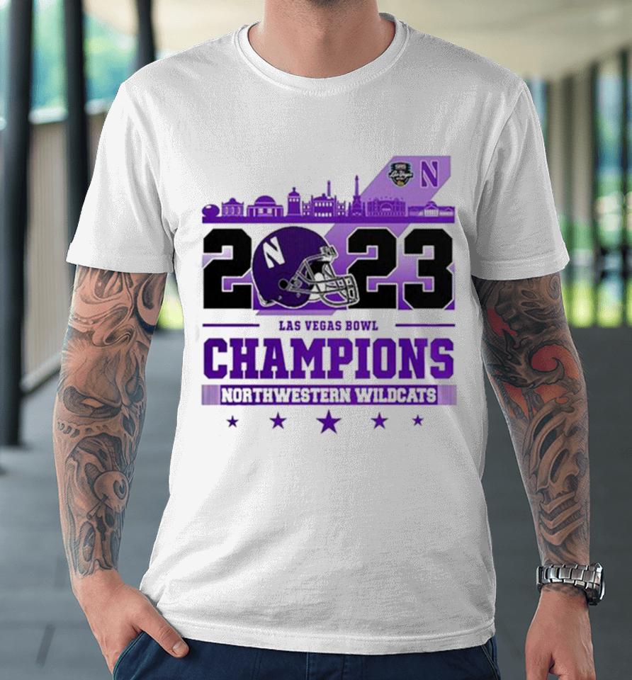 2023 Las Vegas Bowl Northwestern Wildcats Premium T-Shirt