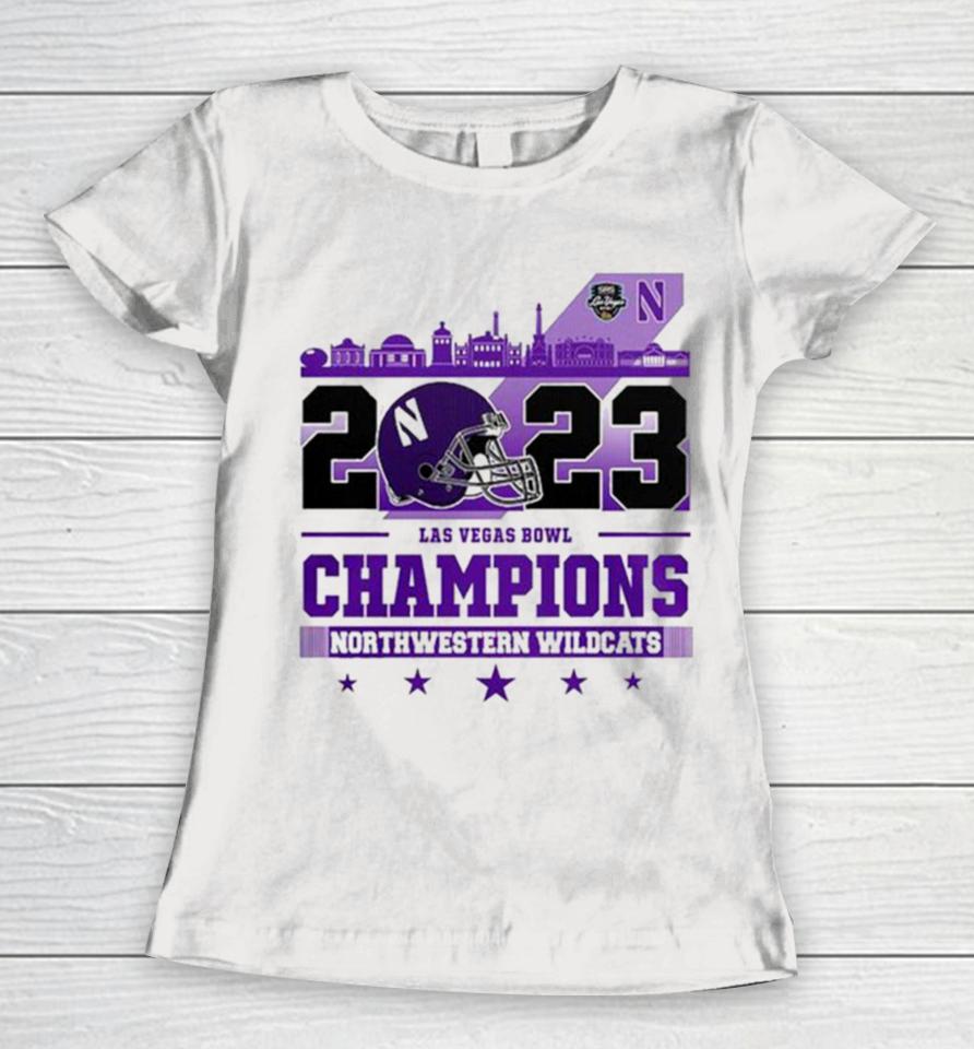 2023 Las Vegas Bowl Northwestern Wildcats Women T-Shirt