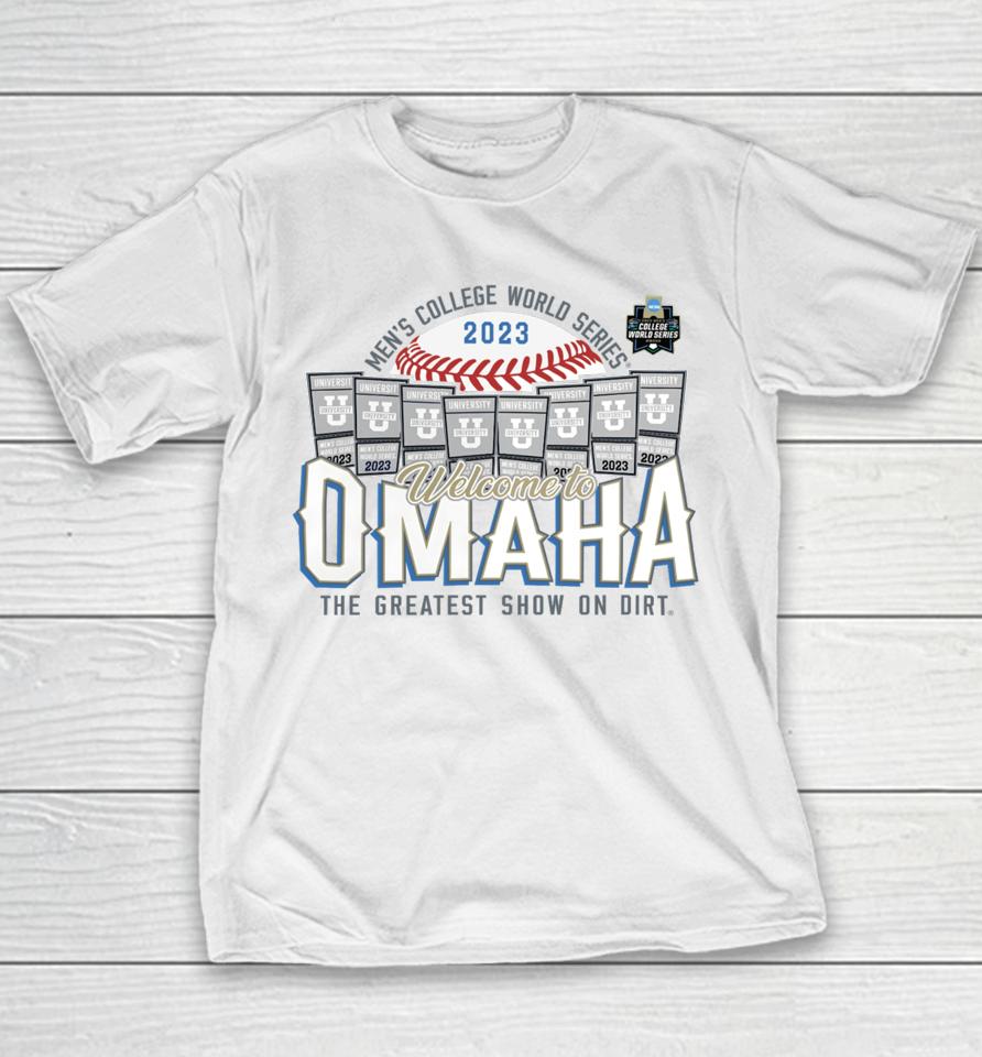 2023 Men's Baseball College World Series Group Youth T-Shirt