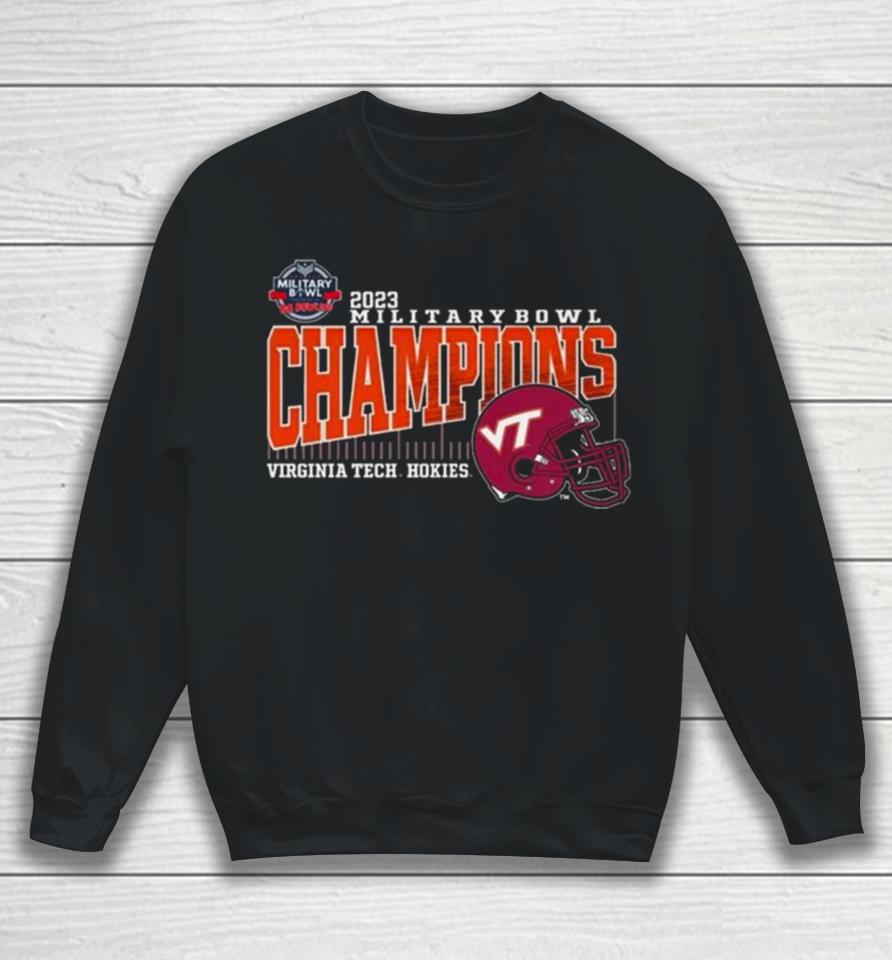 2023 Military Bowl Champions Virginia Tech Hokies Sweatshirt