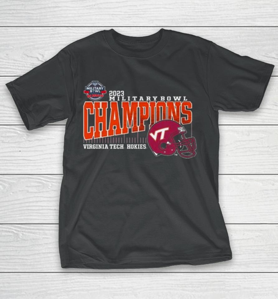 2023 Military Bowl Champions Virginia Tech Hokies T-Shirt