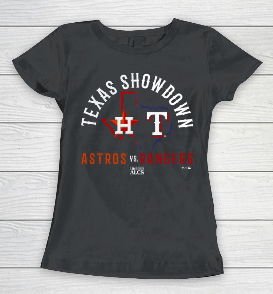 2023 Mlb Playoffs Alcs Houston Astros Vs Texas Rangers Women T-Shirt