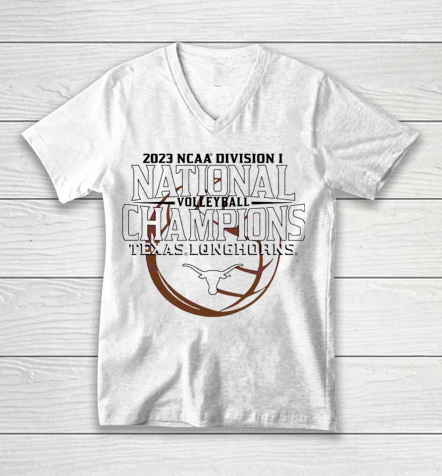 2023 Ncaa Division National Champions Texas Longhorn Volleyball Unisex V-Neck T-Shirt