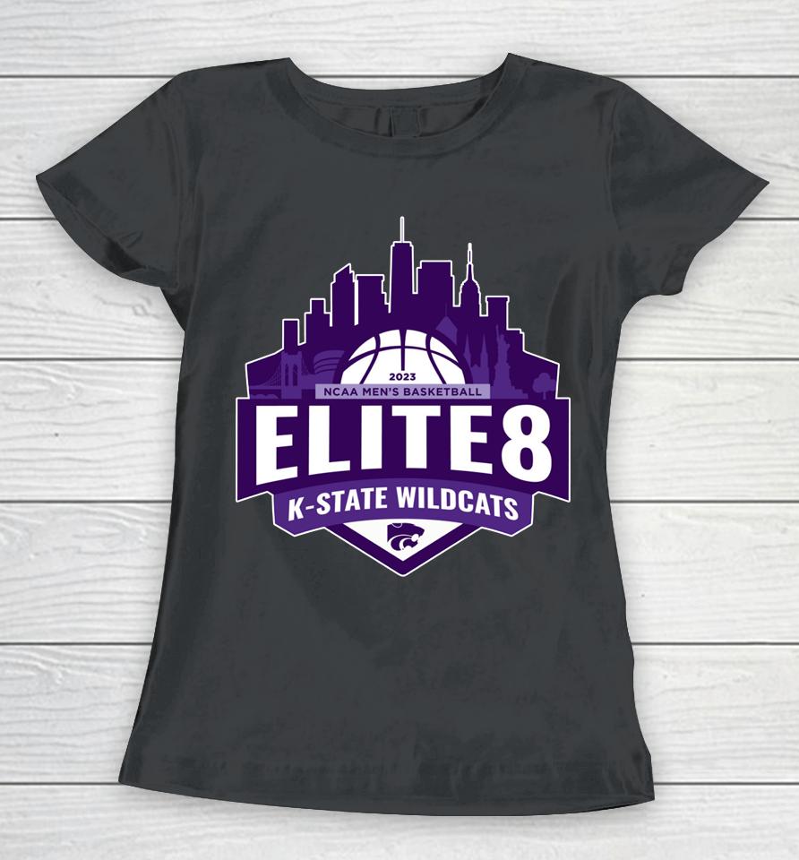 2023 Ncaa Men's Basketball Elite8 K-State Wildcats Women T-Shirt