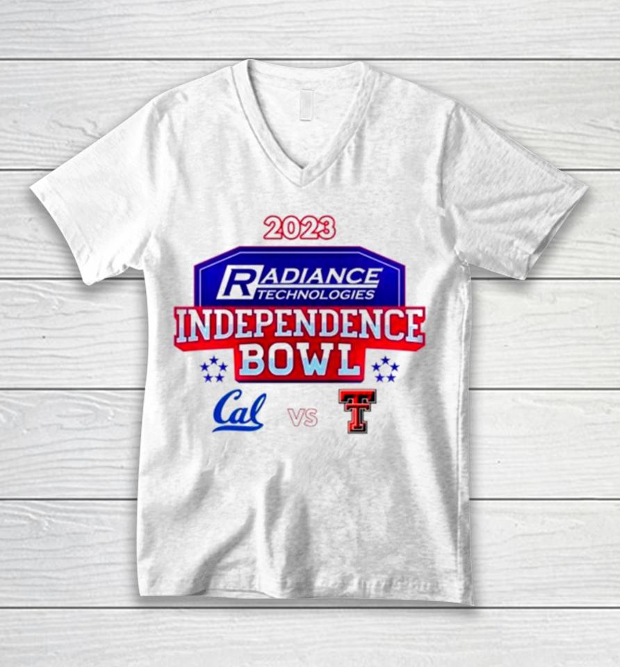 2023 Radiance Technologies Independence Bowl California Vs Texas Tech Unisex V-Neck T-Shirt