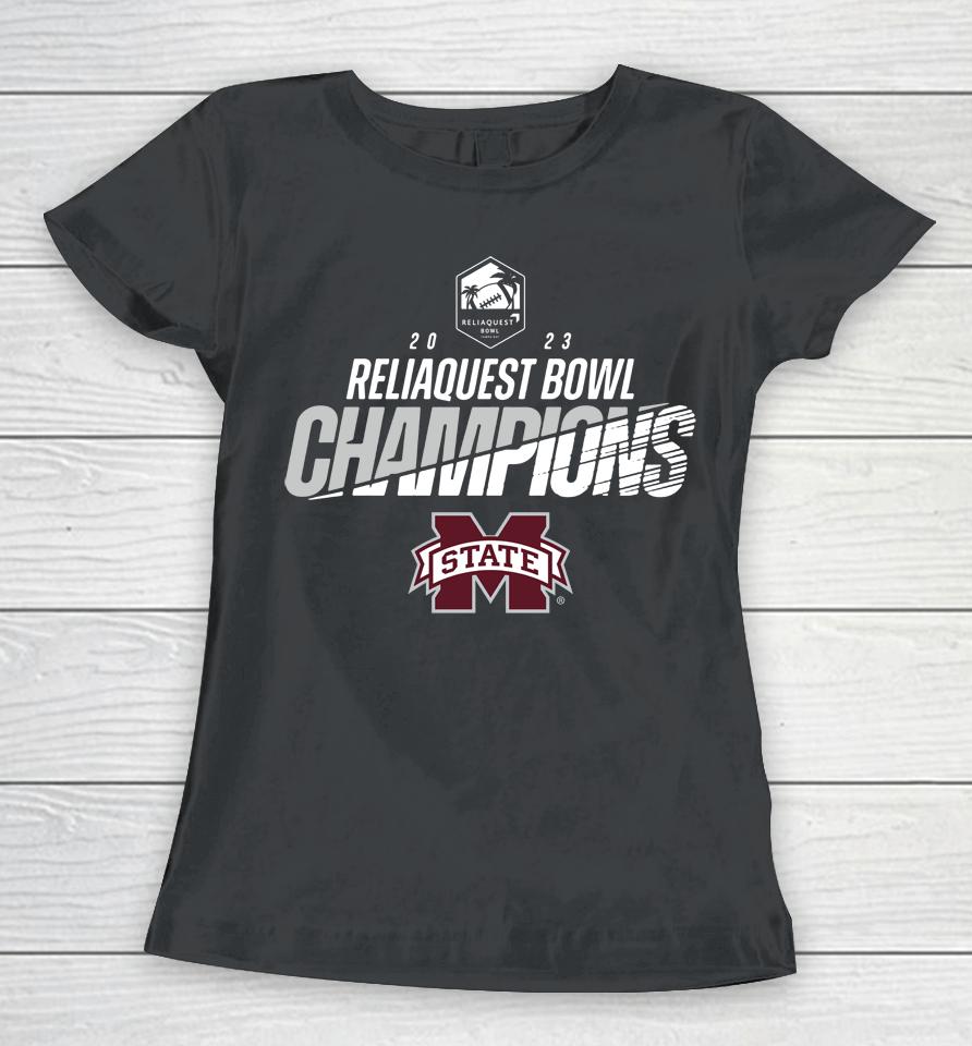 2023 Reliaquest Bowl Mississippi State Champion Women T-Shirt